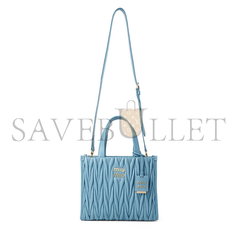 MIU MIU MATELASSÉ HANDBAG 5BG263 (24*20.5*8cm)